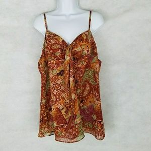 Plus Sized Lane Bryant spaghetti strap blouse